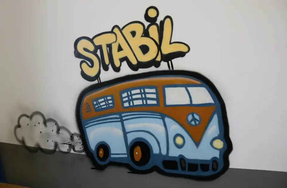 Wand mit Graffiti Wand mit Graffiti